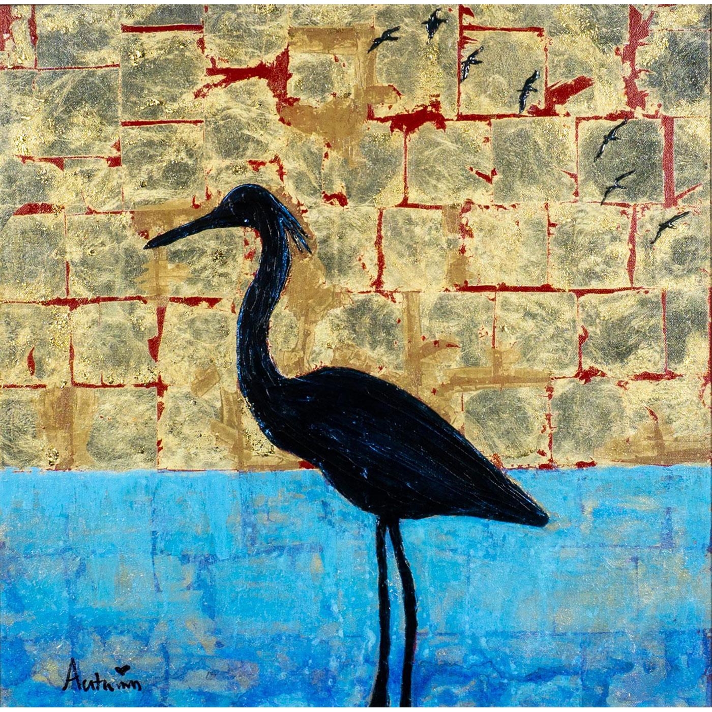 Autumn de Forest Gold Heron MutualArt