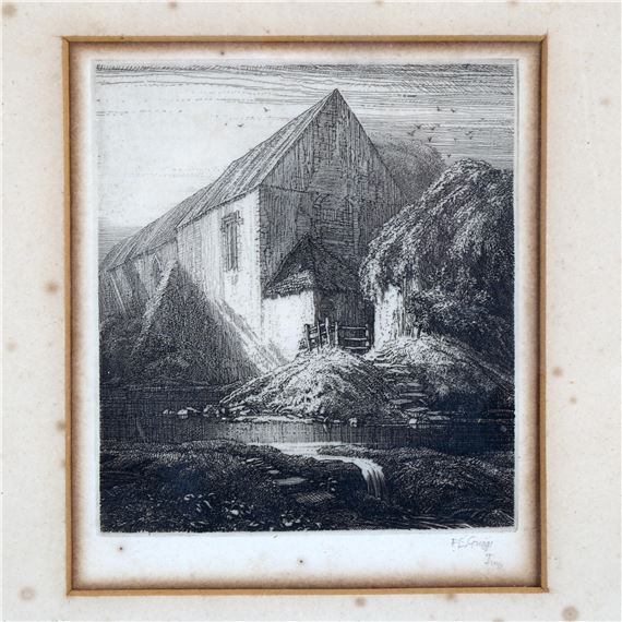 etching by Frederick Landseer Maur Griggs