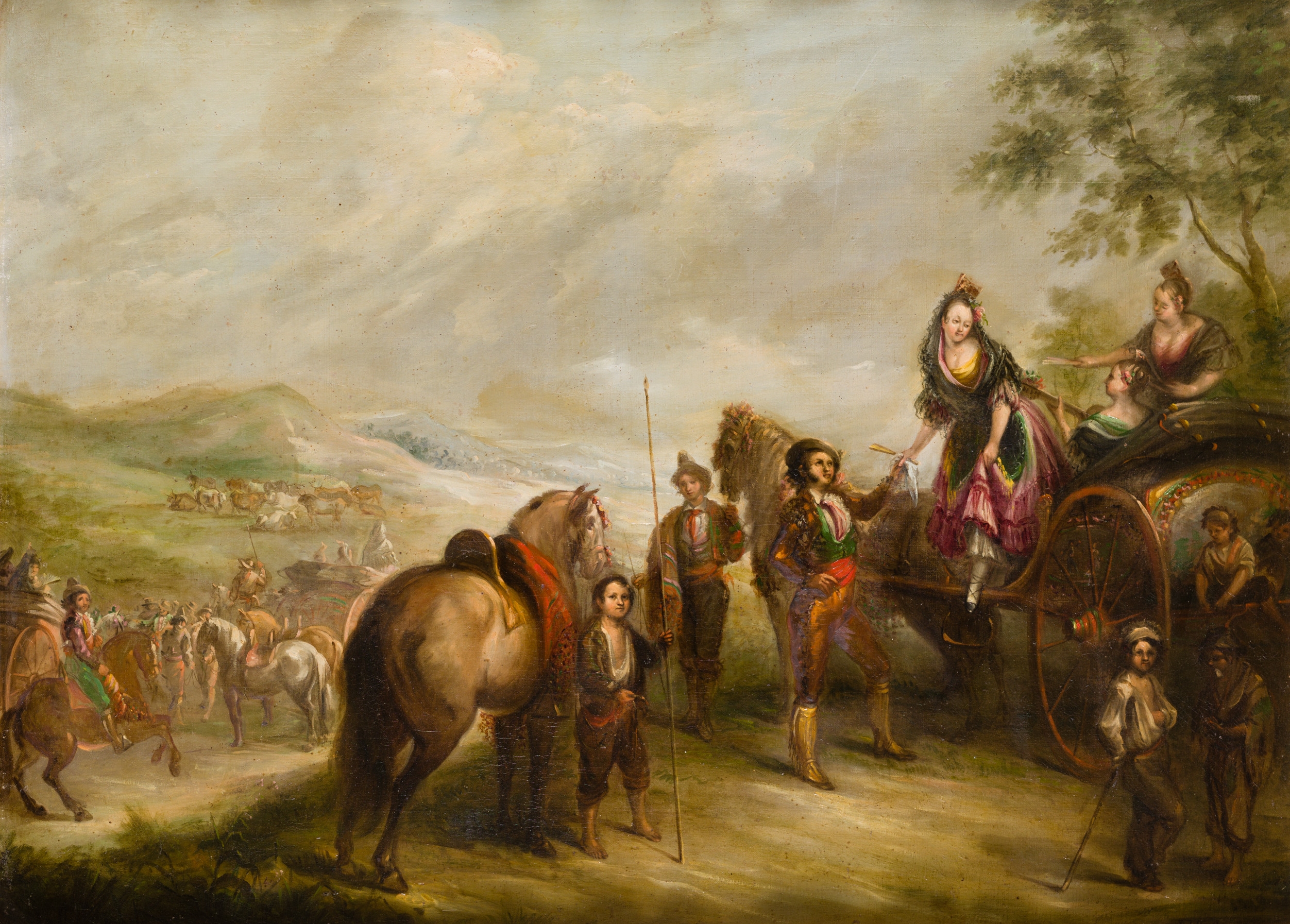 La feria by Eugenio Lucas y Velázquez