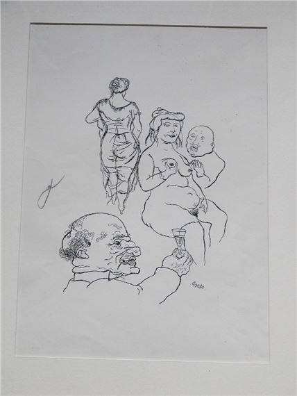Prosit der Gemütlichkeit by George Grosz