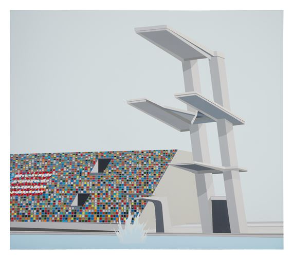 Untitled (Diving Platform) by Brian Alfred, Executed in 2000