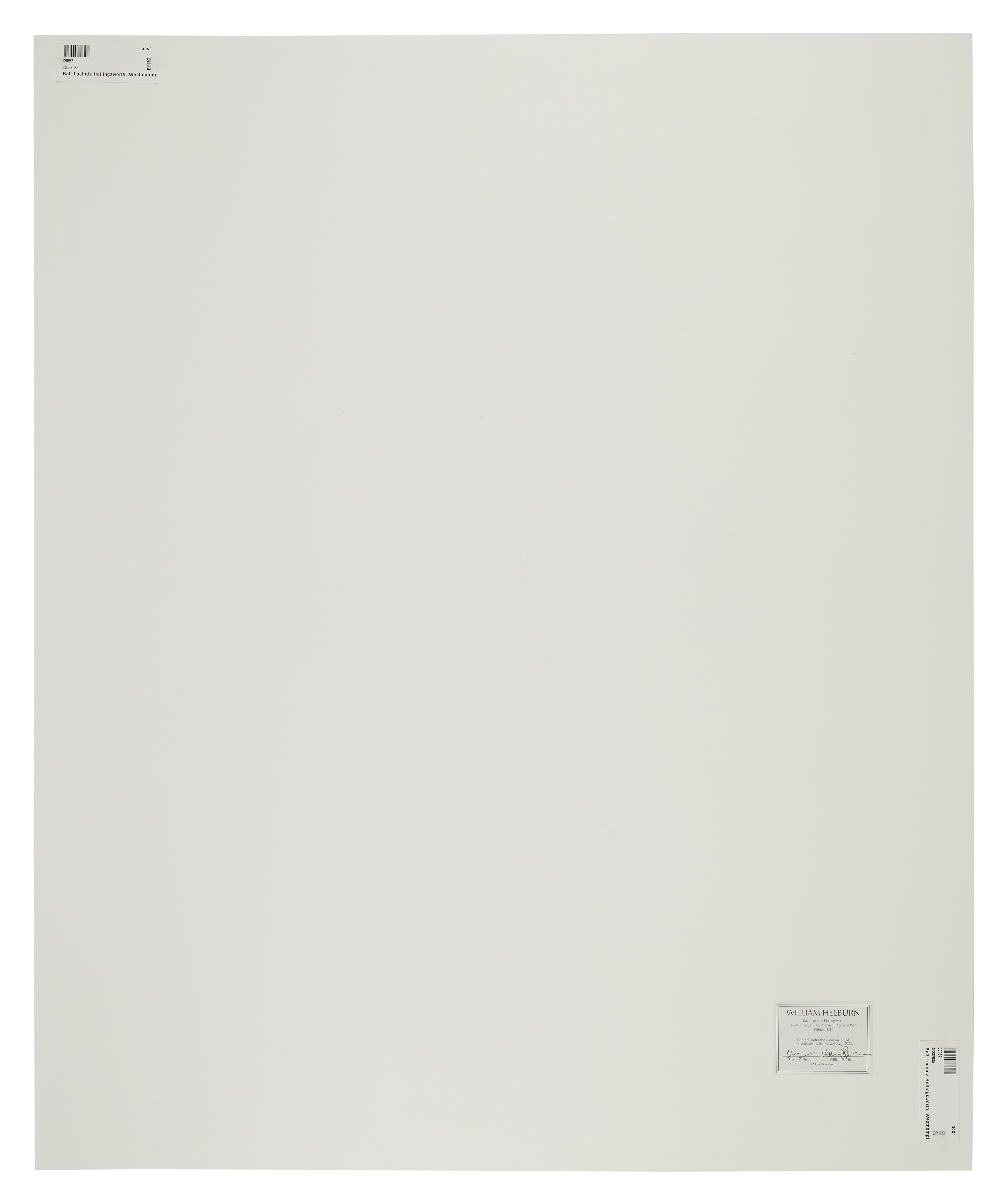 Artwork by William Helburn, Raft - Lucinda Hollingsworth, Made of archival pigment print