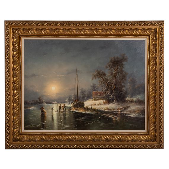Moonlit Night by Ludwig Muninger
