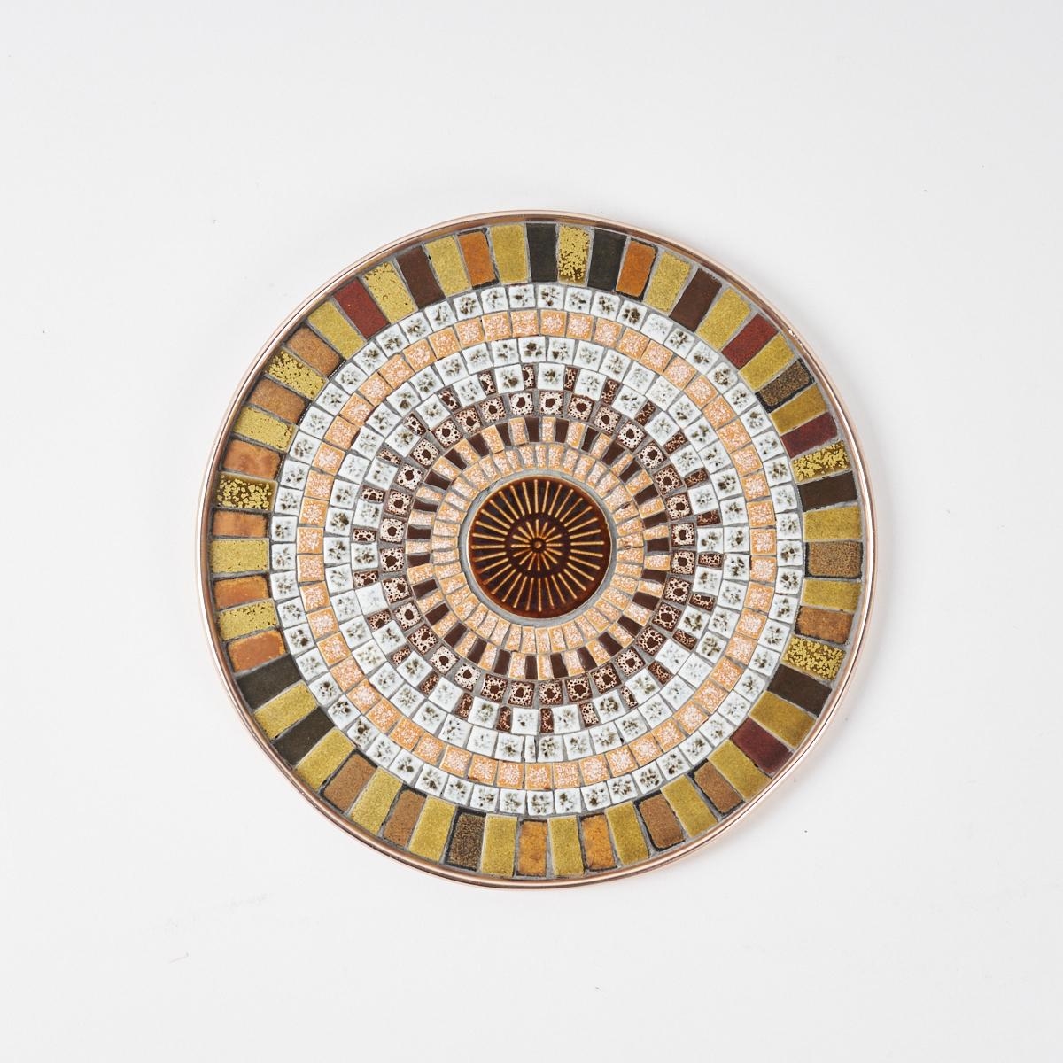 Artwork by John Crichton, A Rare John Crichton Ceramic Mosaic Dish, Made of Ceramic