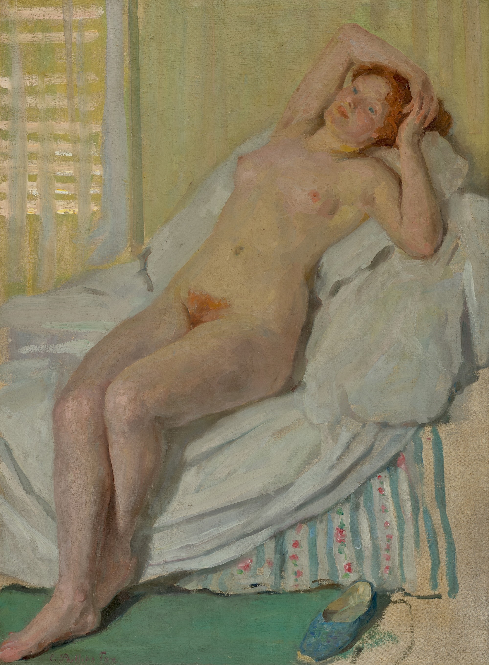 Artwork by E. Phillips Fox, REPOS, Made of oil on canvas