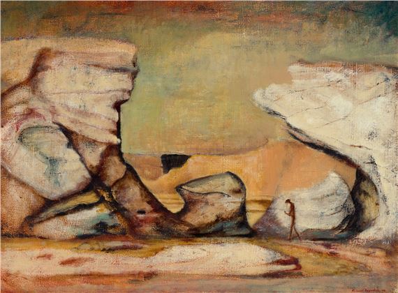 THE FOSSICKER by Russell Drysdale, 1949