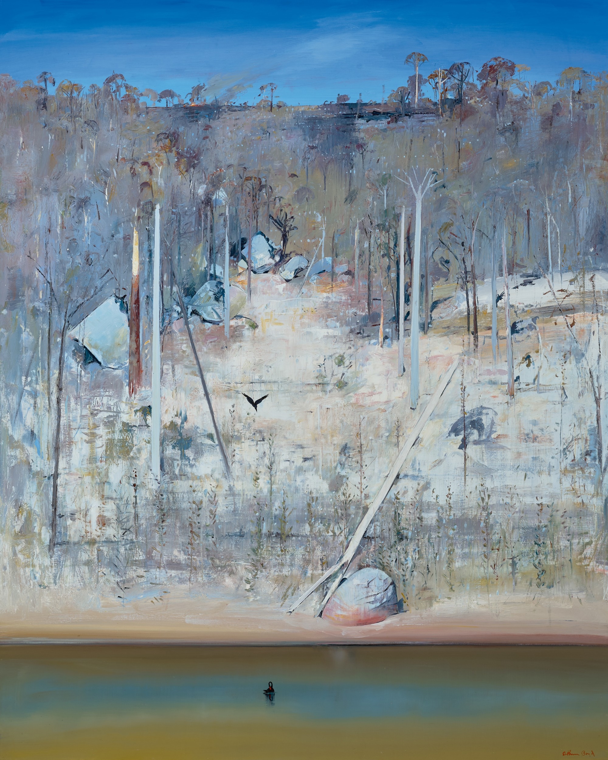 SHOALHAVEN RIVERBANKS AND LARGE STONES by Arthur Boyd, 1981