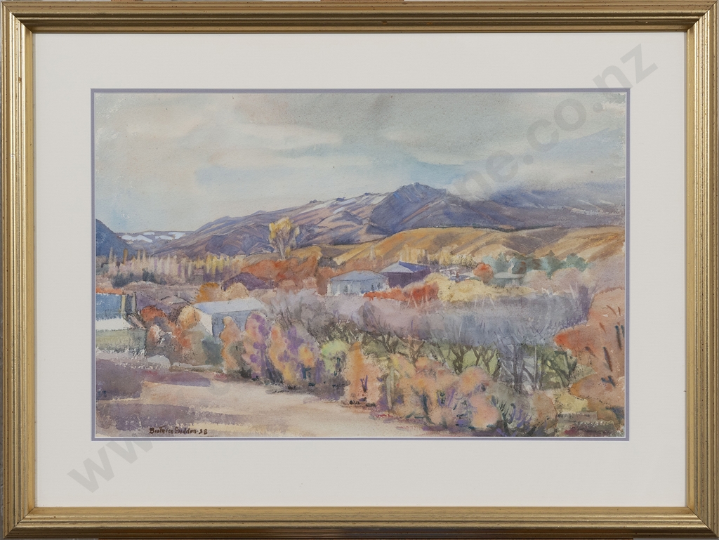 Artwork by Beatrice Seddon, Autumn Landscape, Made of watercolour