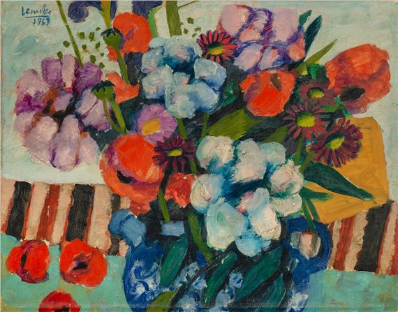 Flower still life by Dietmar Lemcke, 1959