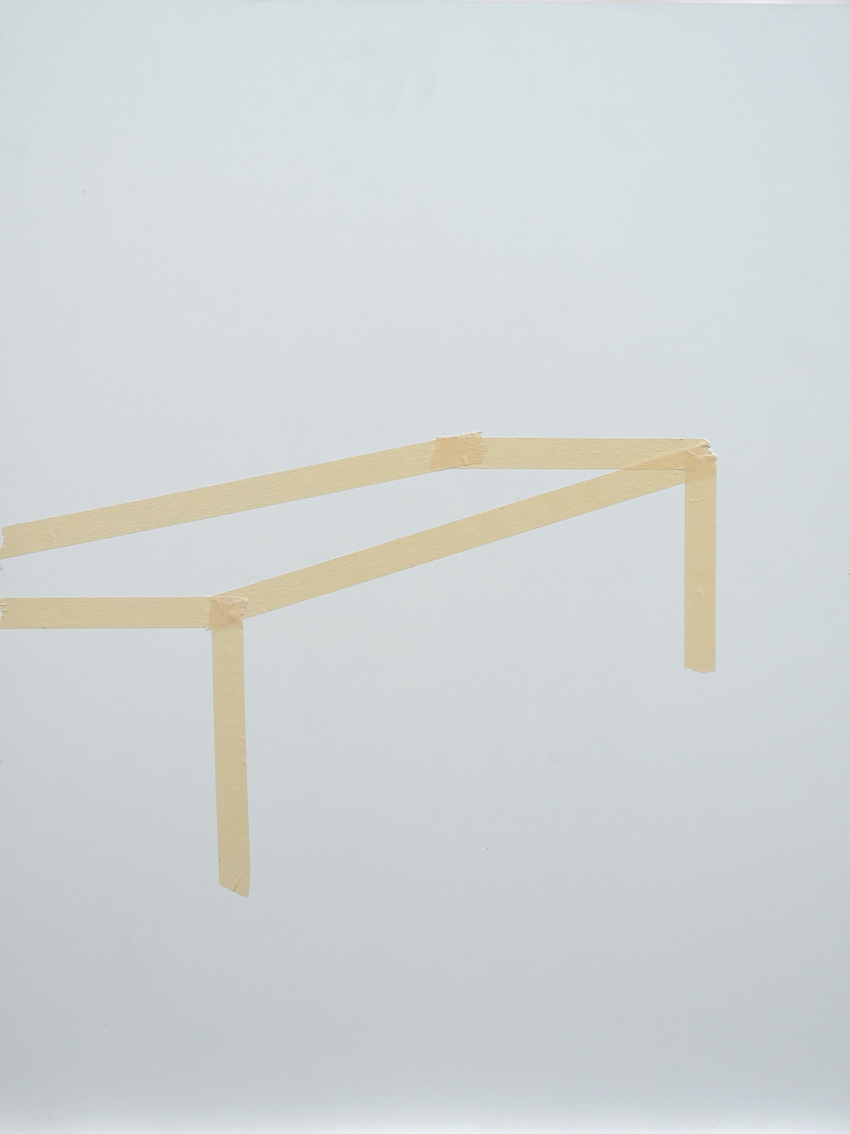 Artwork by Ulrich Meister, untitled, Made of Crepe tape on Resopal coated chipboard