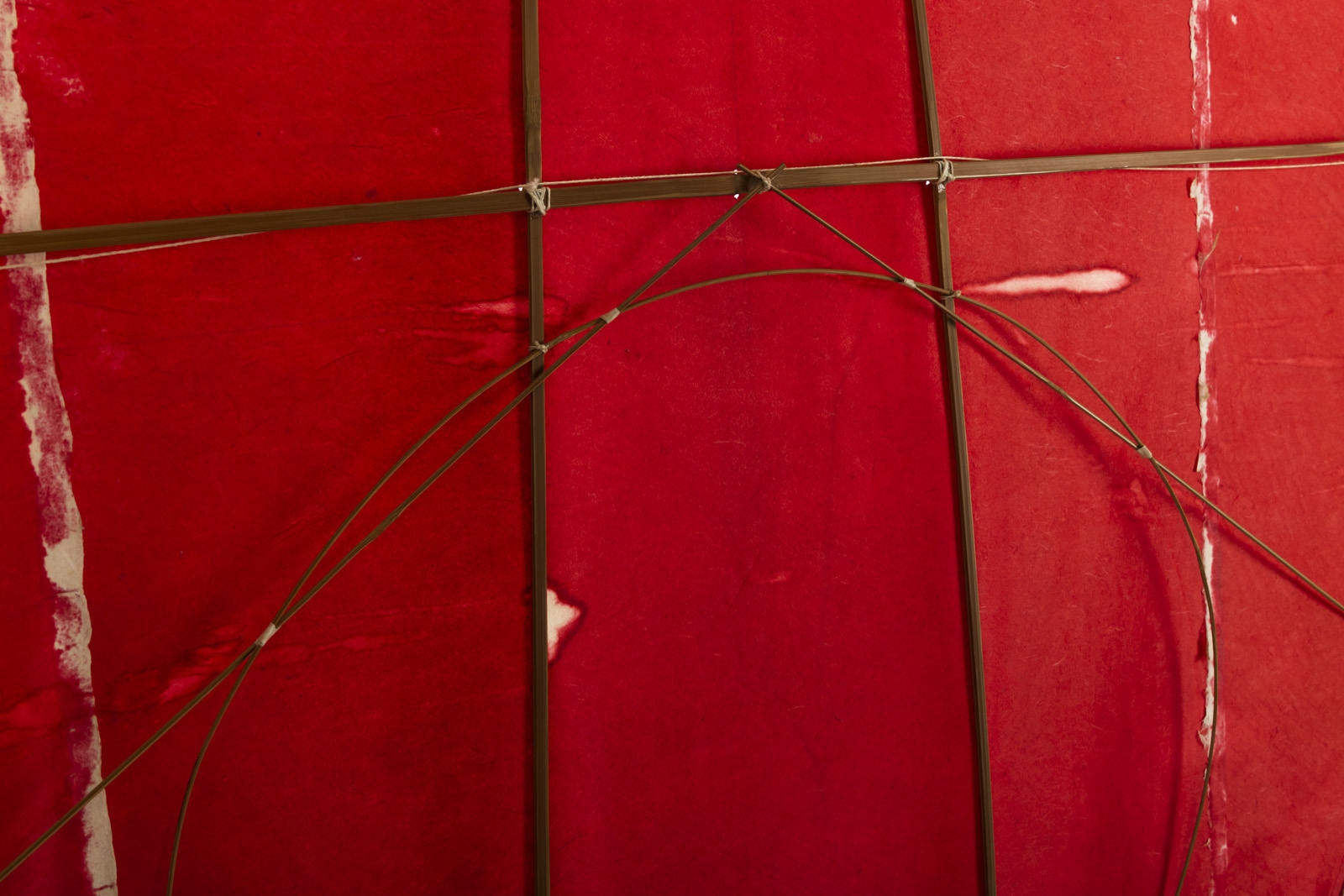 Sadamasa Motonaga Red form with seven lines MutualArt