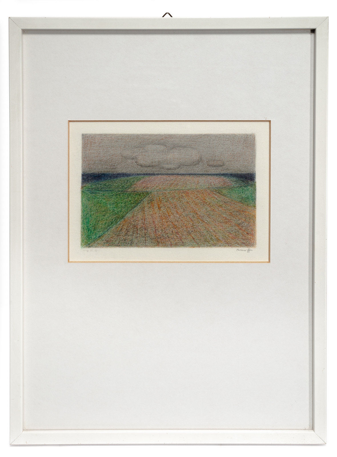 Artwork by Fritz Ruoff, Landscape, Made of Coloured pencil on paper