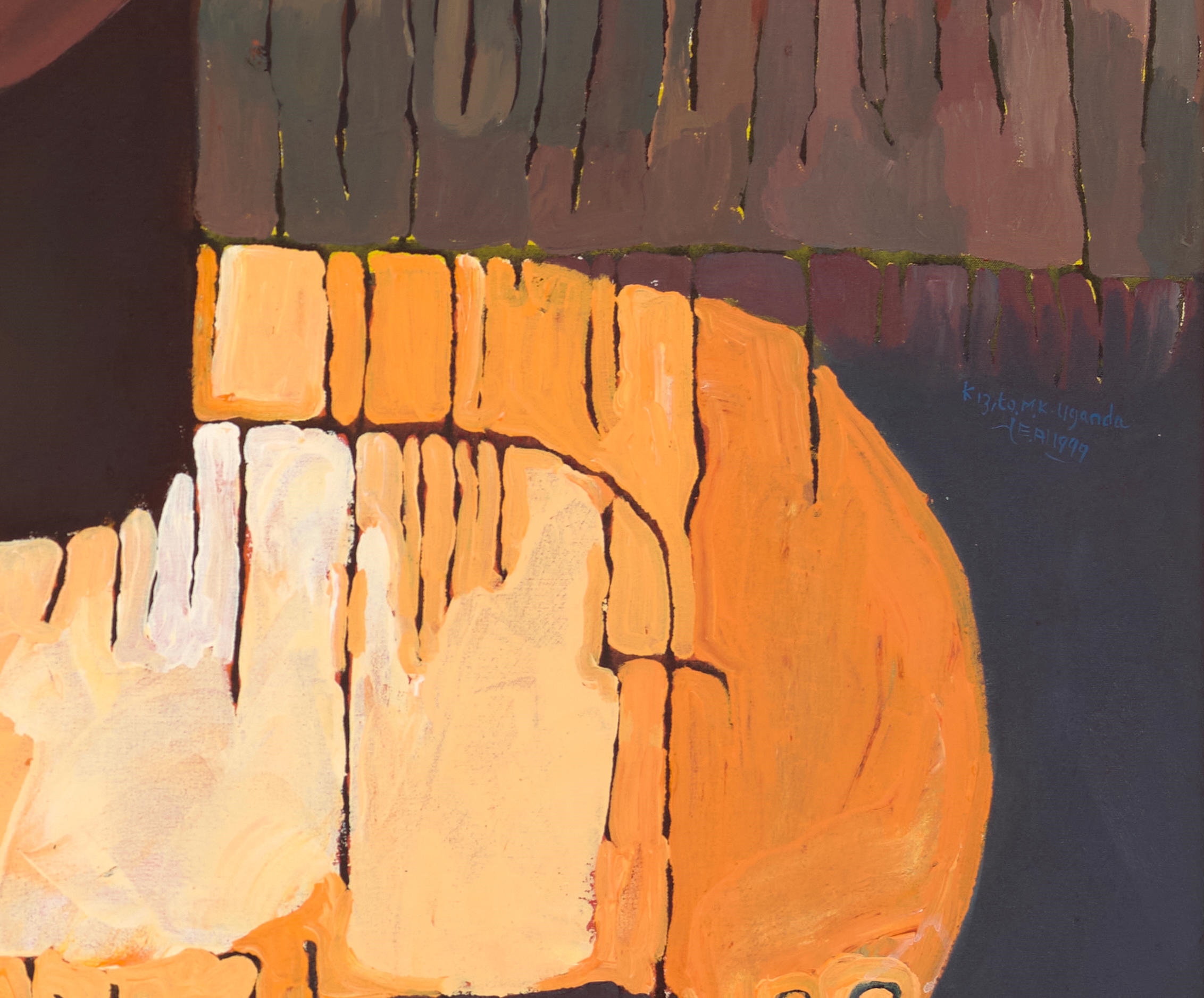 Artwork by Kizito Maria Kasule, Untitled, Made of oil on canvas