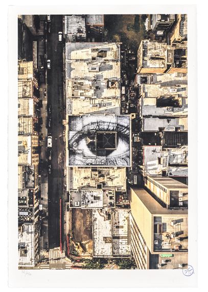 Migrants, Mayra, Eye in the Lower East Side, New York City, USA, 2018 by JR, Executed in 2018