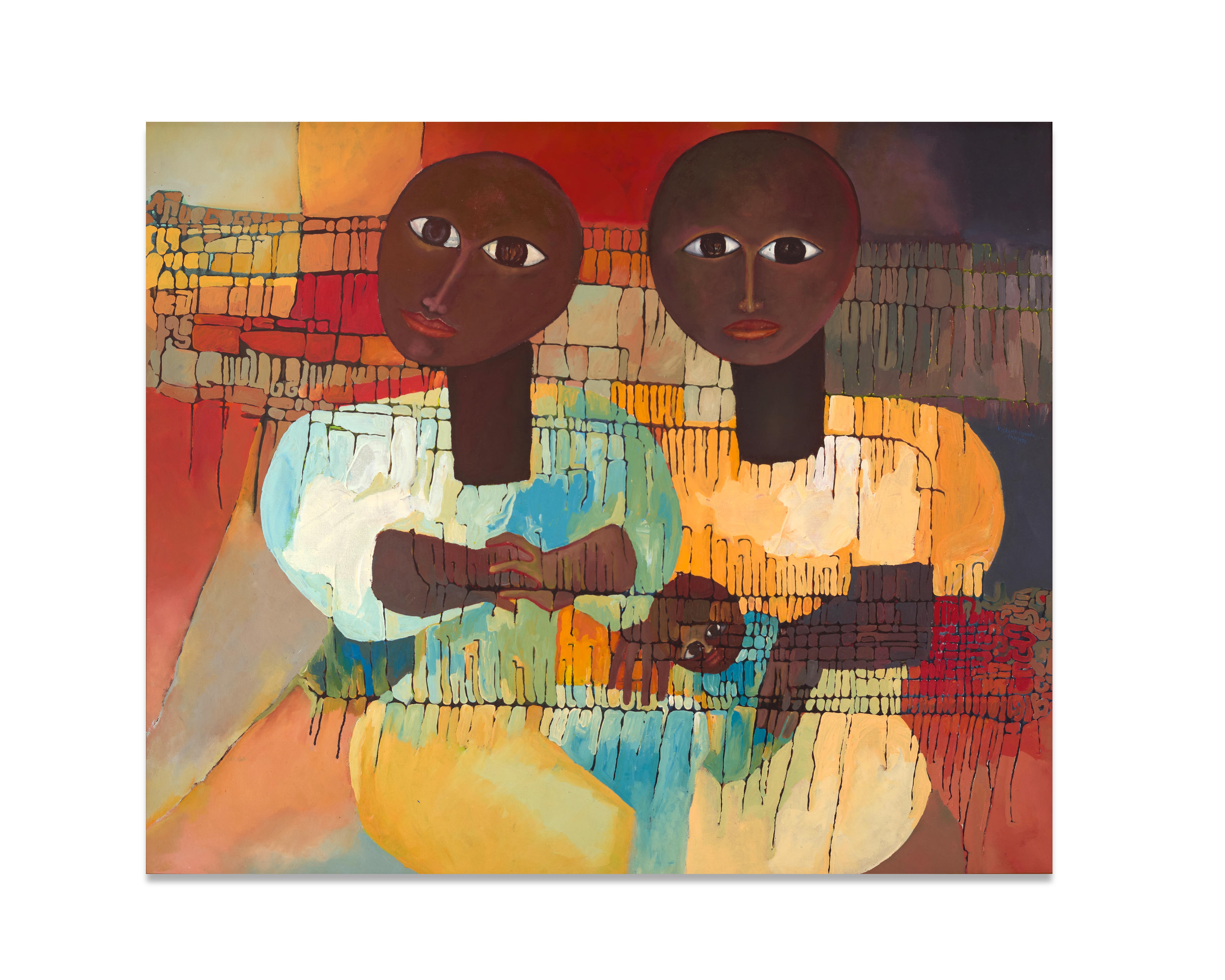 Artwork by Kizito Maria Kasule, Untitled, Made of oil on canvas