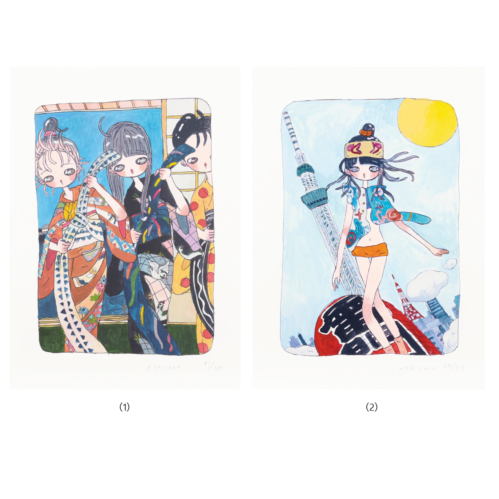 送込 タカノ綾 future daily morning routine タカノ綾「future daily morning routine」2020/絵画販売