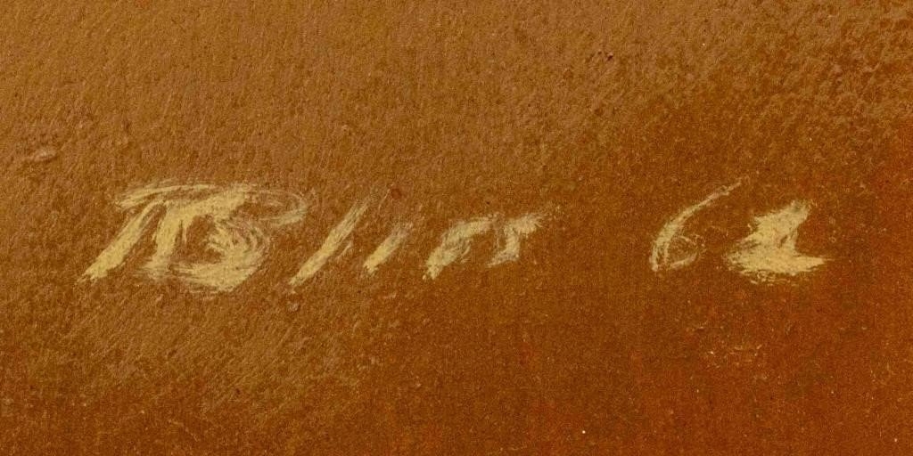 Artwork by Robert R. Bliss, Yellow Torso, Made of Oil on Masonite