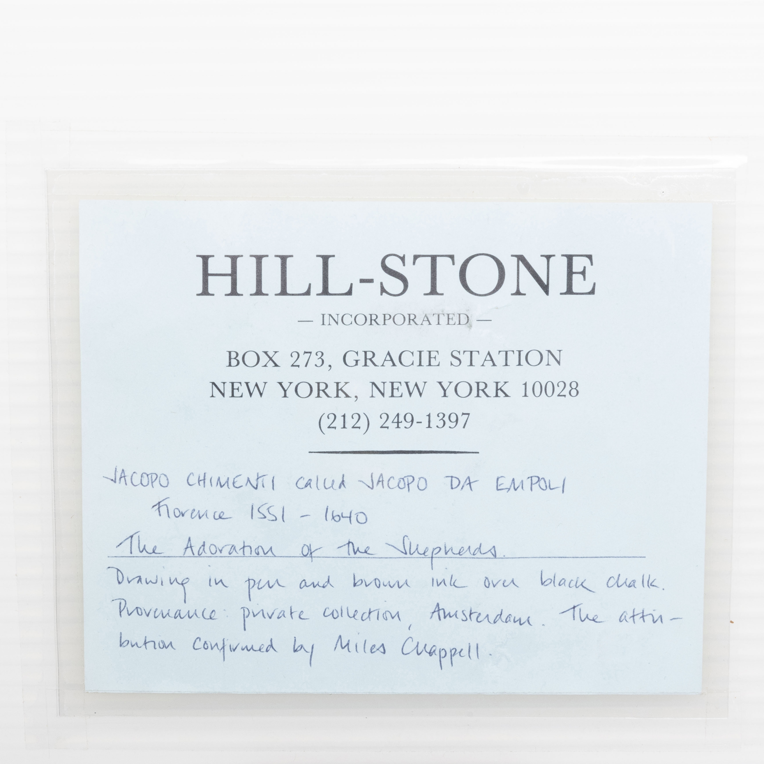 Artwork by Jacopo Chimenti, The Adoration of the Shepherds, Made of Ink and black chalk