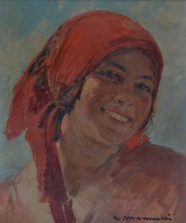 Peasant woman by Cipriano Mannucci