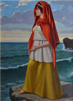 Portrait of a woman - Ampelio Bonora