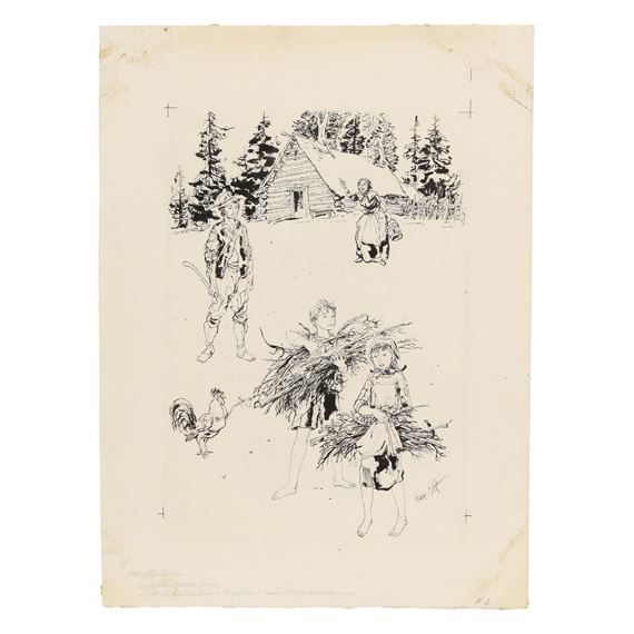 Henry Clarence Pitz | Seven Illustrations for Hansel and Gretel (1952 ...