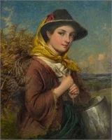 The youthful fern gatherer by Edward John Cobbett