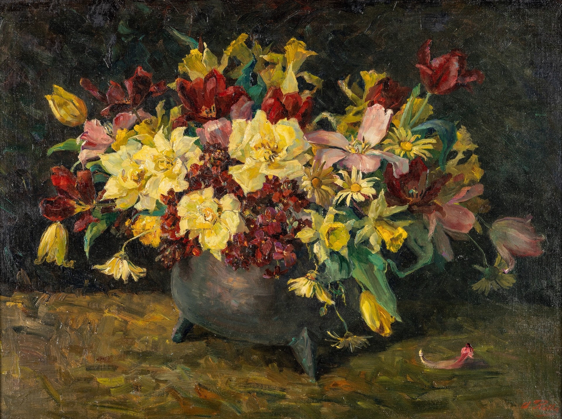 Artwork by Amelie Ruths, Pfingststrauß, Made of oil/ canvas