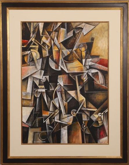 Oil on canvas, signed and dated 84 lower right. by Marc Henri Reckinger, dated 84