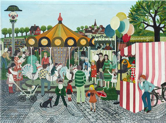 Fairground by Waltraud Bücheler, 1976