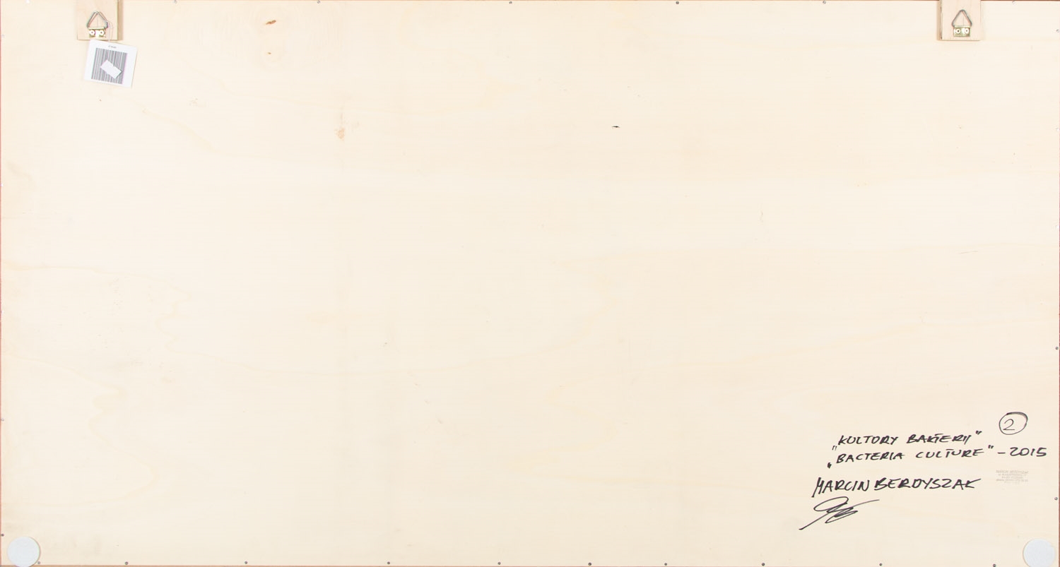 Artwork by Marcin Berdyszak, Bacteria culture, Made of acrylic/panel