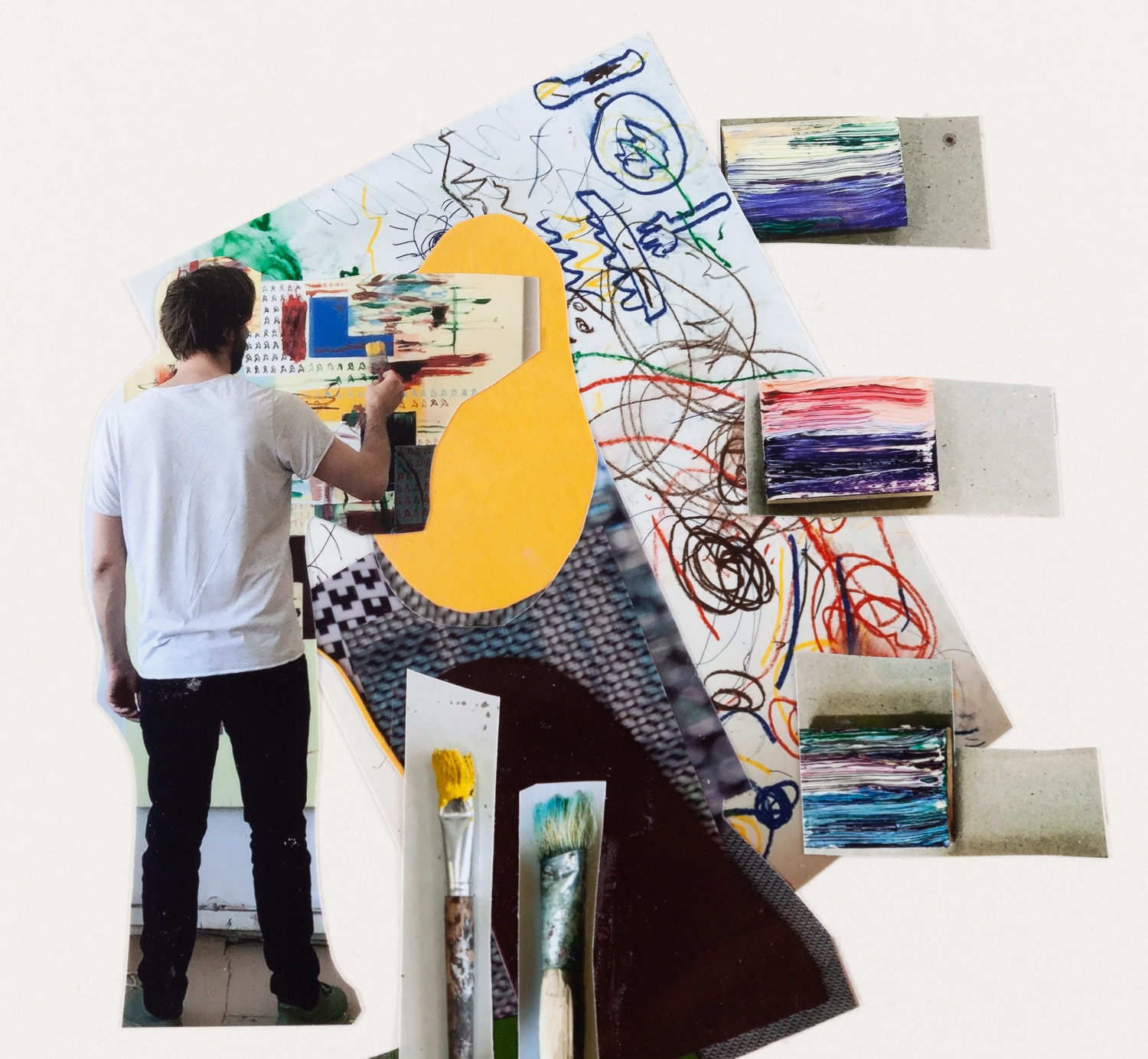 Artwork by Tomasz Ciecierski, Untitled, Made of collage/paper