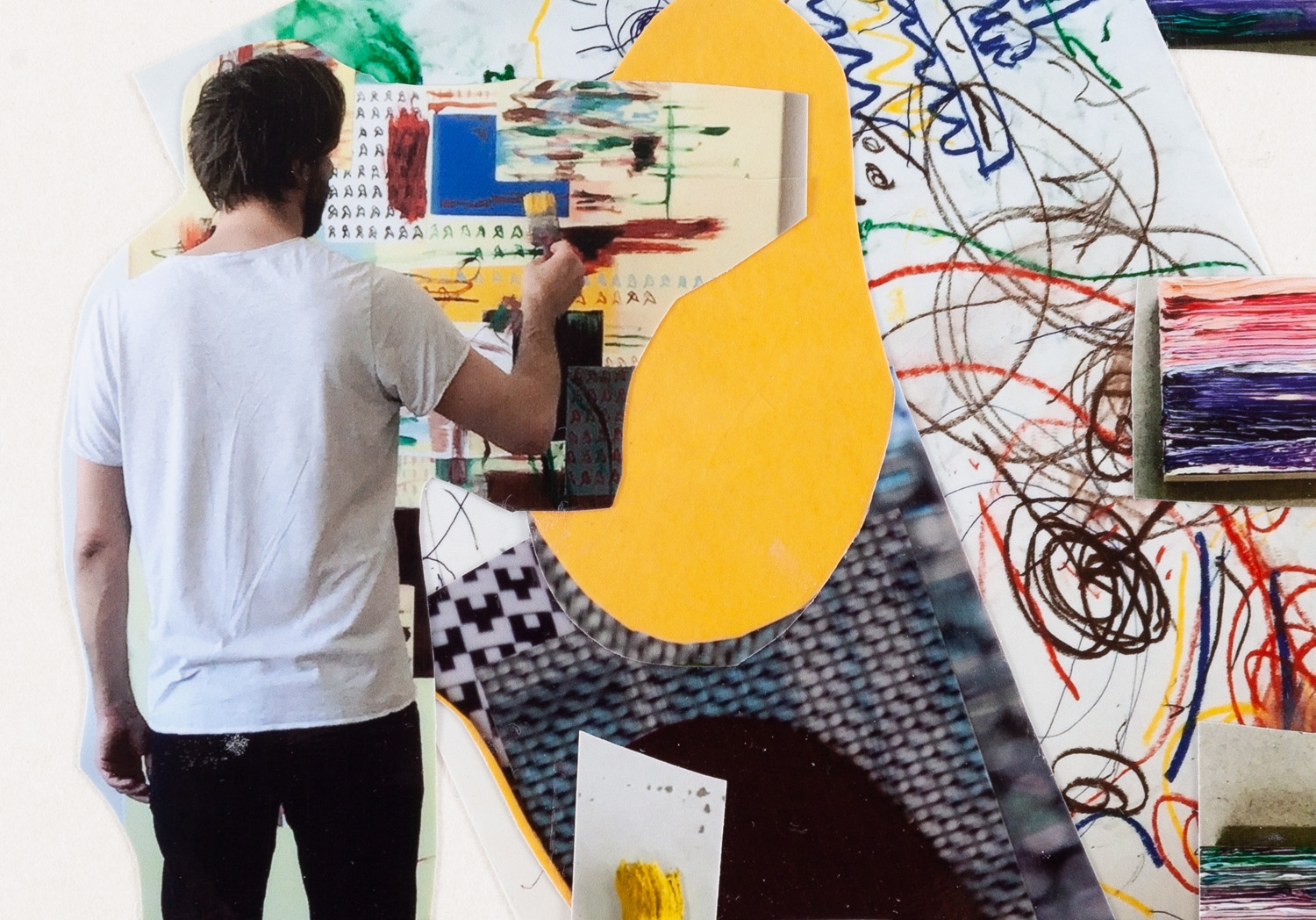 Artwork by Tomasz Ciecierski, Untitled, Made of collage/paper