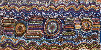 Snake Dreaming. - Charmaine Napurrurla Brown