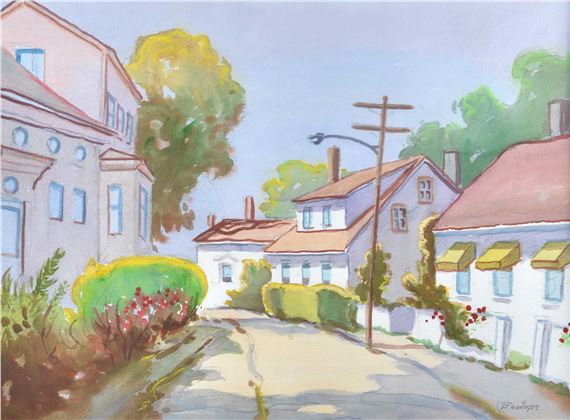 Scène de rue by Maurice Domingue