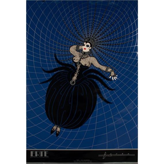 Erté | EBONY IN WHITE | MutualArt