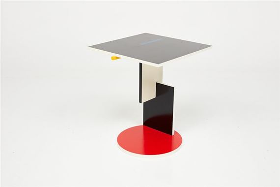 'Schroeder' occasional table, 1980s by Gerrit Rietveld, 1980s