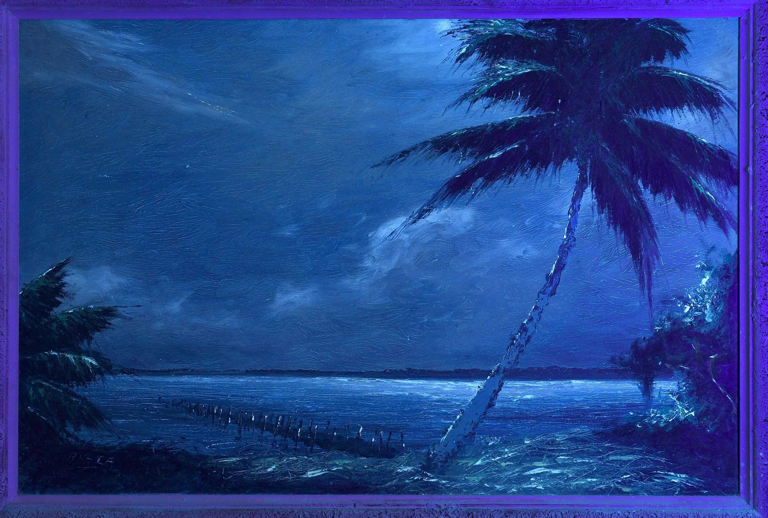 Artwork by Alfred Hair, Seascape, Made of Oil on masonite