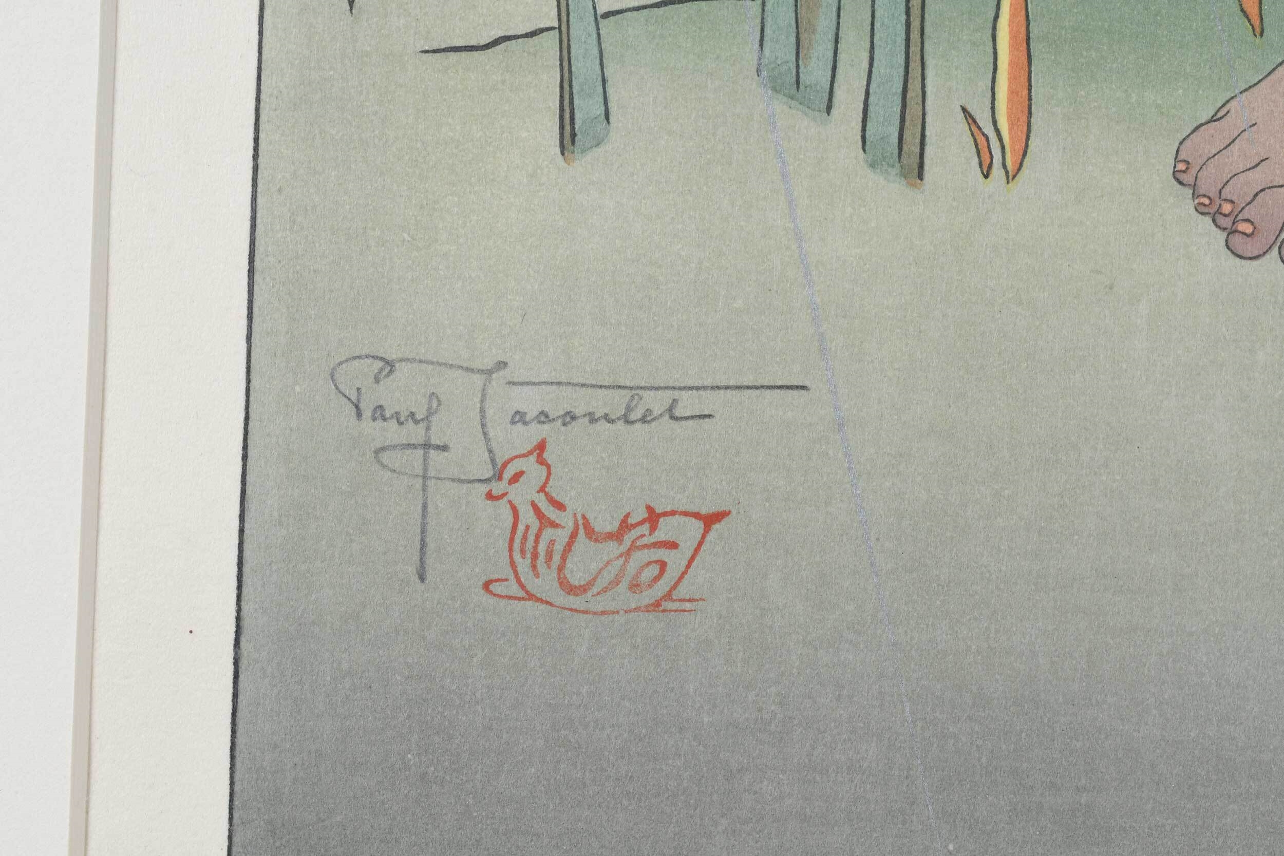 Paul Jacoulet | Une Averse a Metalanim Ponape... Est Carolines | MutualArt