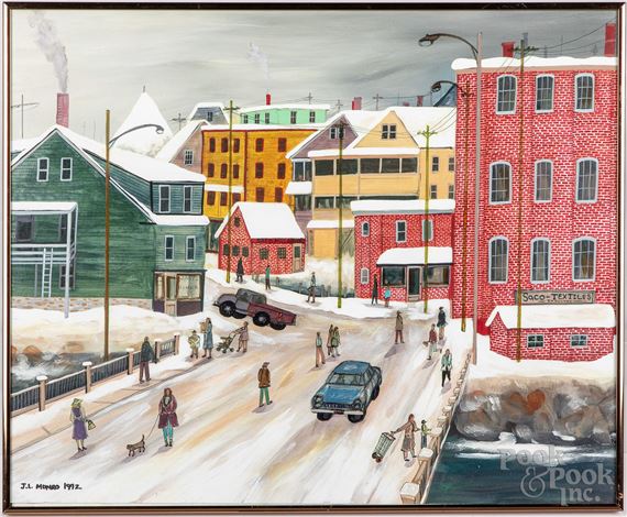 View of Saco, Maine by Janet Munro, 1992