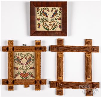 Two  fraktur drawings - Carl Moyer