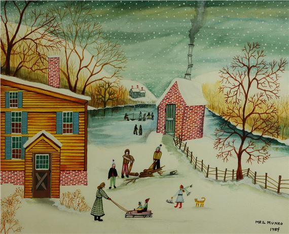 “Wintertime in New England” by Janet Munro, 1984