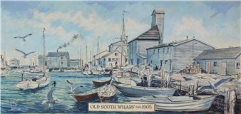“Old South Wharf Nantucket” - Samuel Emrys Evans Mural