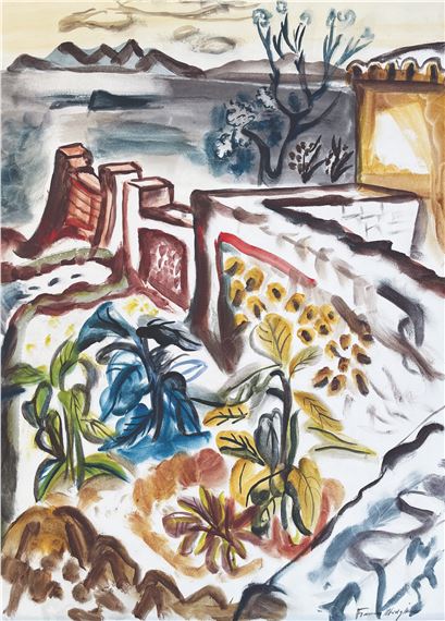 TERRACE GARDEN, IBIZA by Frances Hodgkins, circa 1933