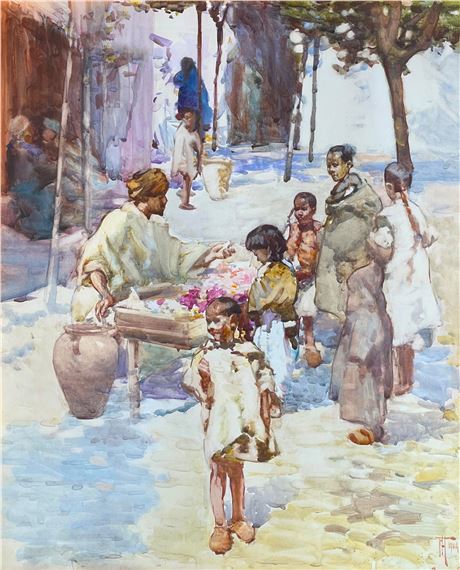 SWEETSTUFF STALL, TANGIER by Frances Hodgkins, 1904