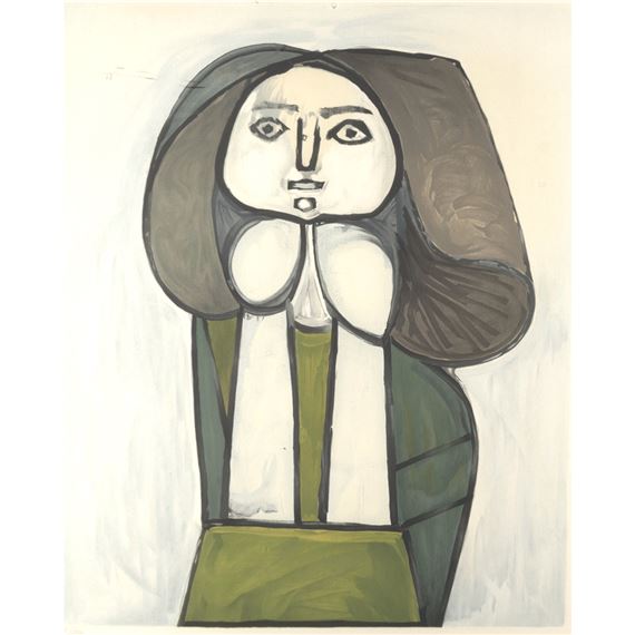 Picasso Pablo | Portrait de Femme a la Robe Verde | Artwork performance ...