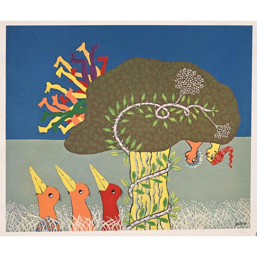 Walter Whall Battiss | People in Love With Trees | MutualArt