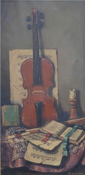 Still-life by Arisztid Szendy, mid 20th century