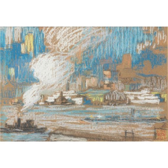 EAST RIVER by John Herman Recknagel, 1926