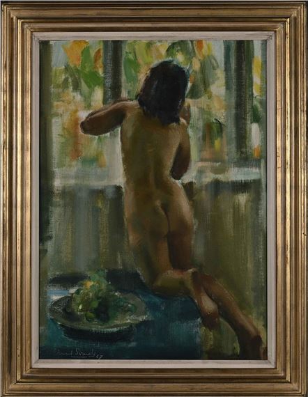 Kneeling Nude at a Window