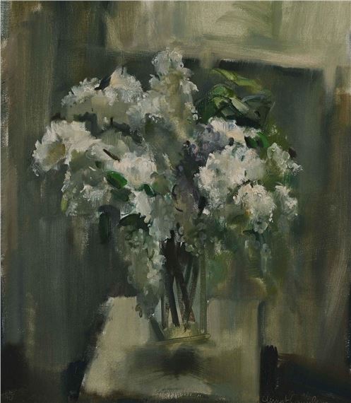 Still Life with Flowers by Clement Serneels, 1972